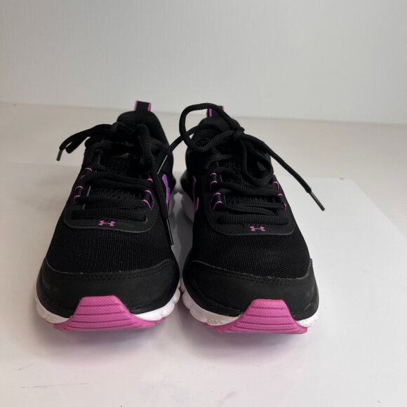 Under Armour Women Shoe 6.5 Charged Assert Low Lace Up Sneaker Run Gym Core Ex - Picture 3 of 12